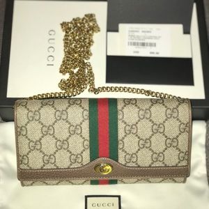 Gucci wallet on a chain